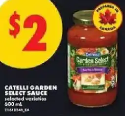 No Frills Catelli garden select sauce offer