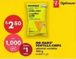 No Frills No name tortilla chips offer