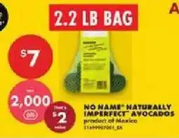 No Frills No name naturally imperfect avocados offer