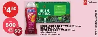 No Frills Irish spring body wash offer