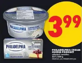 No Frills Philadelphia cream cheese product offer