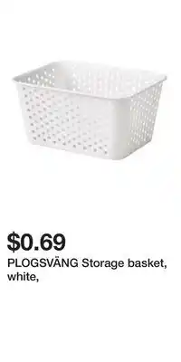 IKEA PLOGSVÄNG Storage basket, white offer