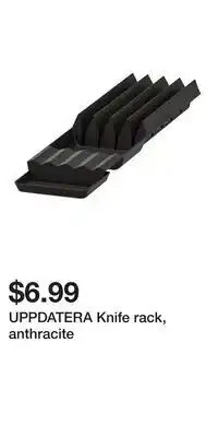 IKEA UPPDATERA Knife rack, anthracite offer