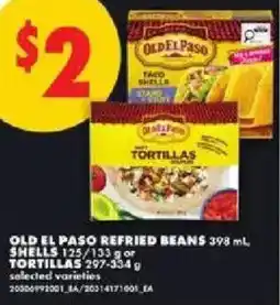 No Frills Old el paso refried beans offer