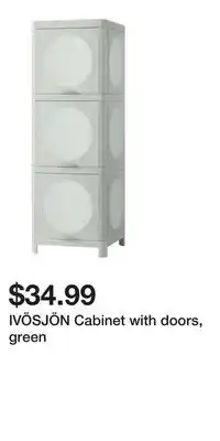 IKEA IVÖSJÖN Cabinet with doors, green offer