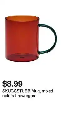 IKEA SKUGGSTUBB Mug, mixed colors brown/green offer