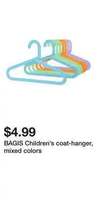 IKEA BAGIS Children's coat-hanger, mixed colors offer