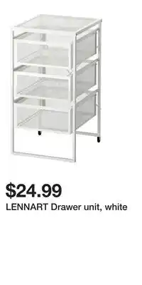 IKEA LENNART Drawer unit, white offer