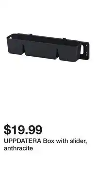 IKEA UPPDATERA Box with slider, anthracite offer