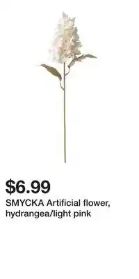 IKEA SMYCKA Artificial flower, hydrangea/light pink offer