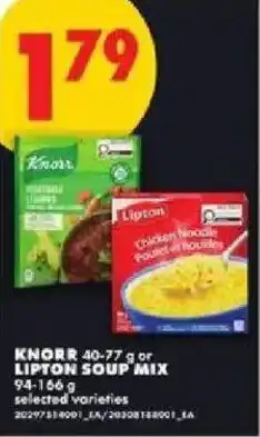 No Frills Knorr or lipton soup mix offer
