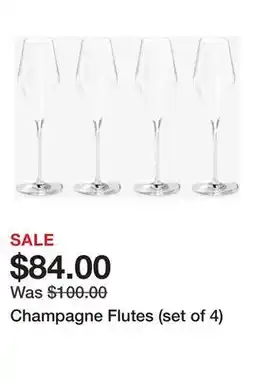 TSC Stores Champagne Flutes (set of 4) offer