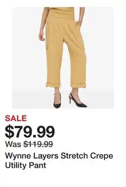 TSC Stores Wynne Layers Stretch Crepe Utility Pant offer