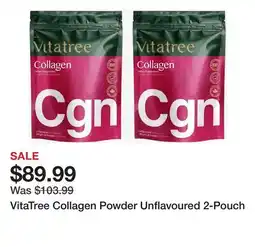 TSC Stores VitaTree Collagen Powder Unflavoured 2-Pouch offer