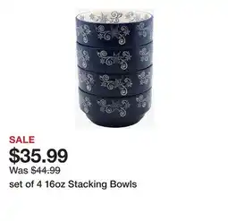 TSC Stores set of 4 16oz Stacking Bowls offer