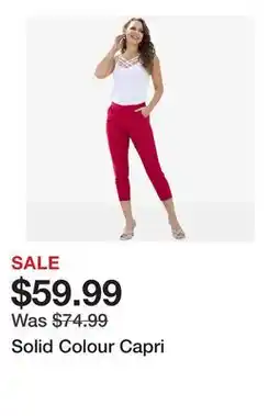 TSC Stores Solid Colour Capri offer