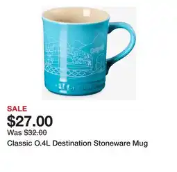 TSC Stores Classic O.4L Destination Stoneware Mug offer