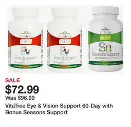 TSC Stores VitaTree Eye & Vision Support 60-Day with Bonus Seasons Support offer