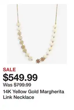 TSC Stores 14K Yellow Gold Margherita Link Necklace offer