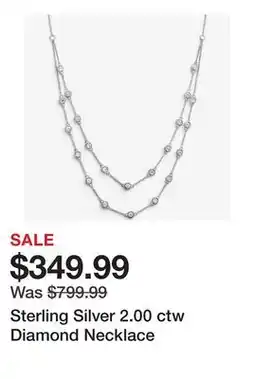 TSC Stores Sterling Silver 2.00 ctw Diamond Necklace offer