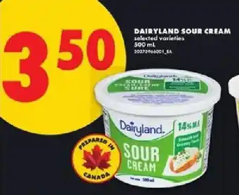 No Frills Dairyland sour cream offer