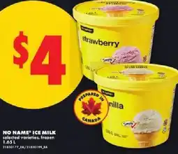 No Frills No name ice milk offer
