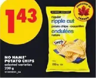 No Frills No name potato chips offer
