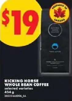 No Frills Kicking horse whole bean coffee offer