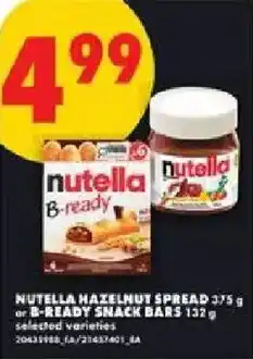 No Frills Nutella hazelnut spread offer