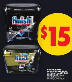 No Frills Finish auto dishwasher tabs offer
