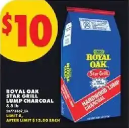 No Frills Royal oak star grill lump charcoal offer