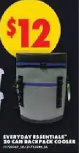 No Frills Everyday essentials 20 can backpack cooler offer