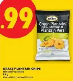 No Frills Grace plantain chips offer