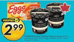 Safeway CHAPMAN'S Super Premium Plus Ice Cream offer