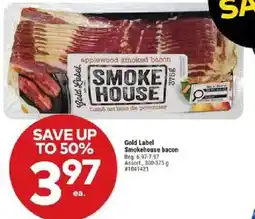 Giant Tiger Gold Label Smokehouse bacon offer