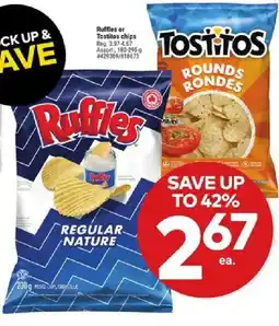 Giant Tiger Ruffles or Tostitos chips offer