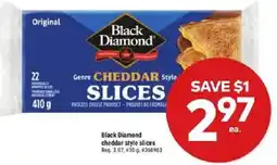 Giant Tiger Black Diamond cheddar style slices offer