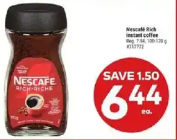 Giant Tiger Nescafé Rich instant coffee offer