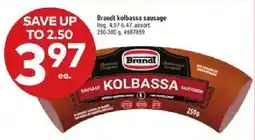Giant Tiger Brandt kolbassa sausage offer