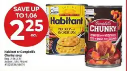 Giant Tiger Habitant or Campbell's Chunky soup offer