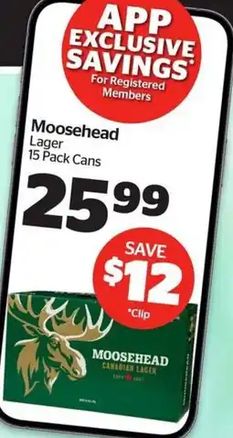 Calgary Co-op Moosehead Lager offer