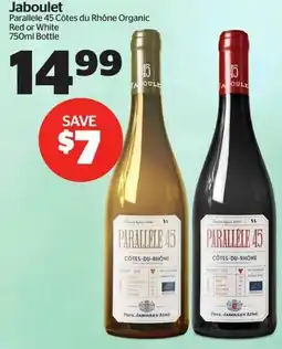Calgary Co-op Jaboulet Parallele 45 Côtes du Rhône Organic offer