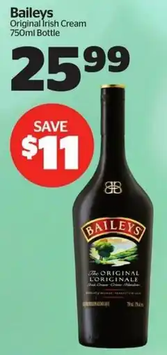 Calgary Co-op Baileys Original Irish Cream offer