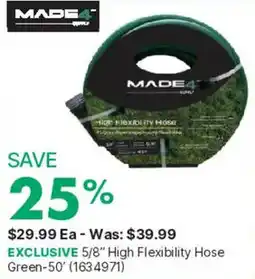 Kent 5/8" High Flexibility Hose Green-50' offer
