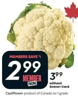 Sobeys Cauliflower offer