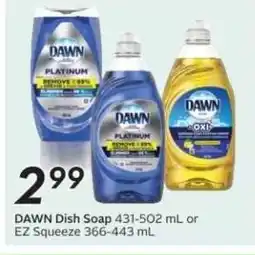Sobeys DAWN Dish Soap EZ Squeeze offer