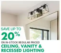 Kent Ceiling, Vanity & Recessed Lighting offer