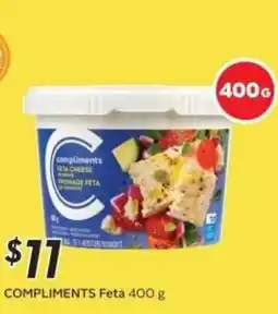 Sobeys COMPLIMENTS Feta offer