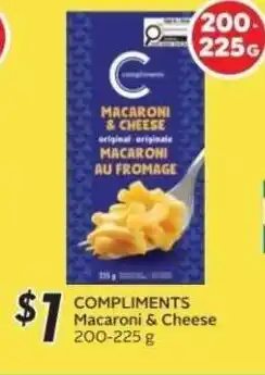 Sobeys COMPLIMENTS Macaroni & Cheese offer