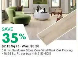 Kent Sandbank Stone Core Vinyl Plank Oak Flooring offer